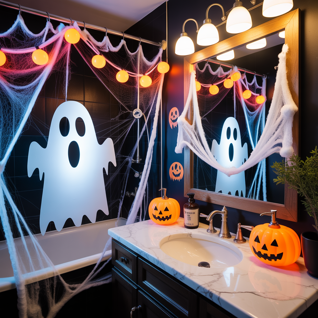 halloween bathroom decor