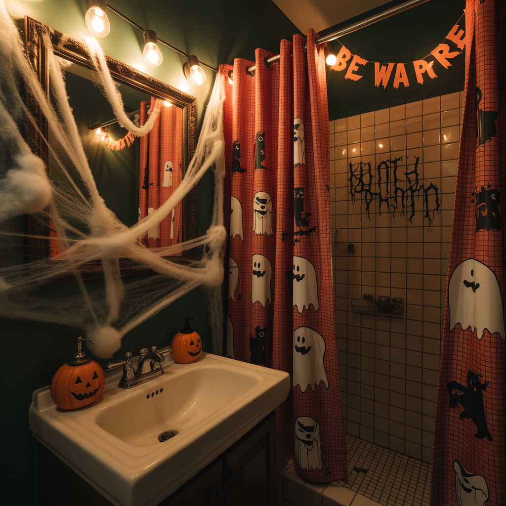 halloween bathroom decor