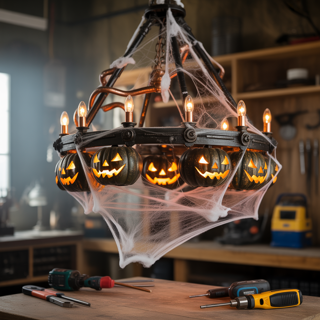 halloween chandelier concept