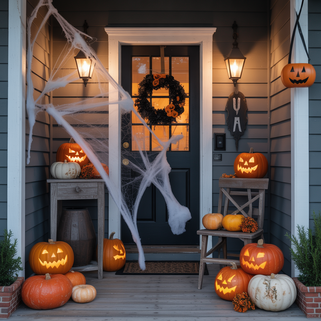 halloween front porch