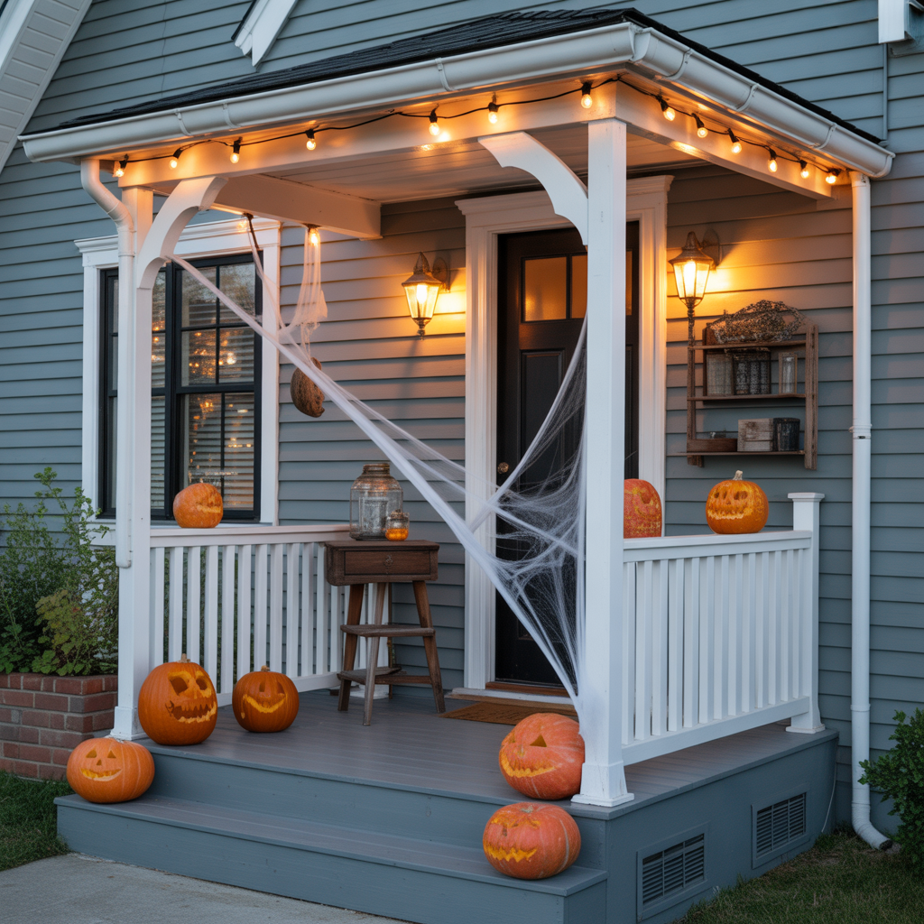halloween front porch
