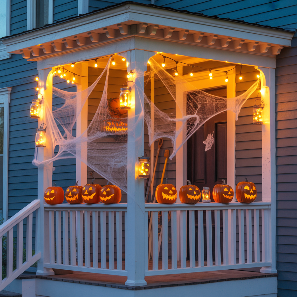 halloween front porch