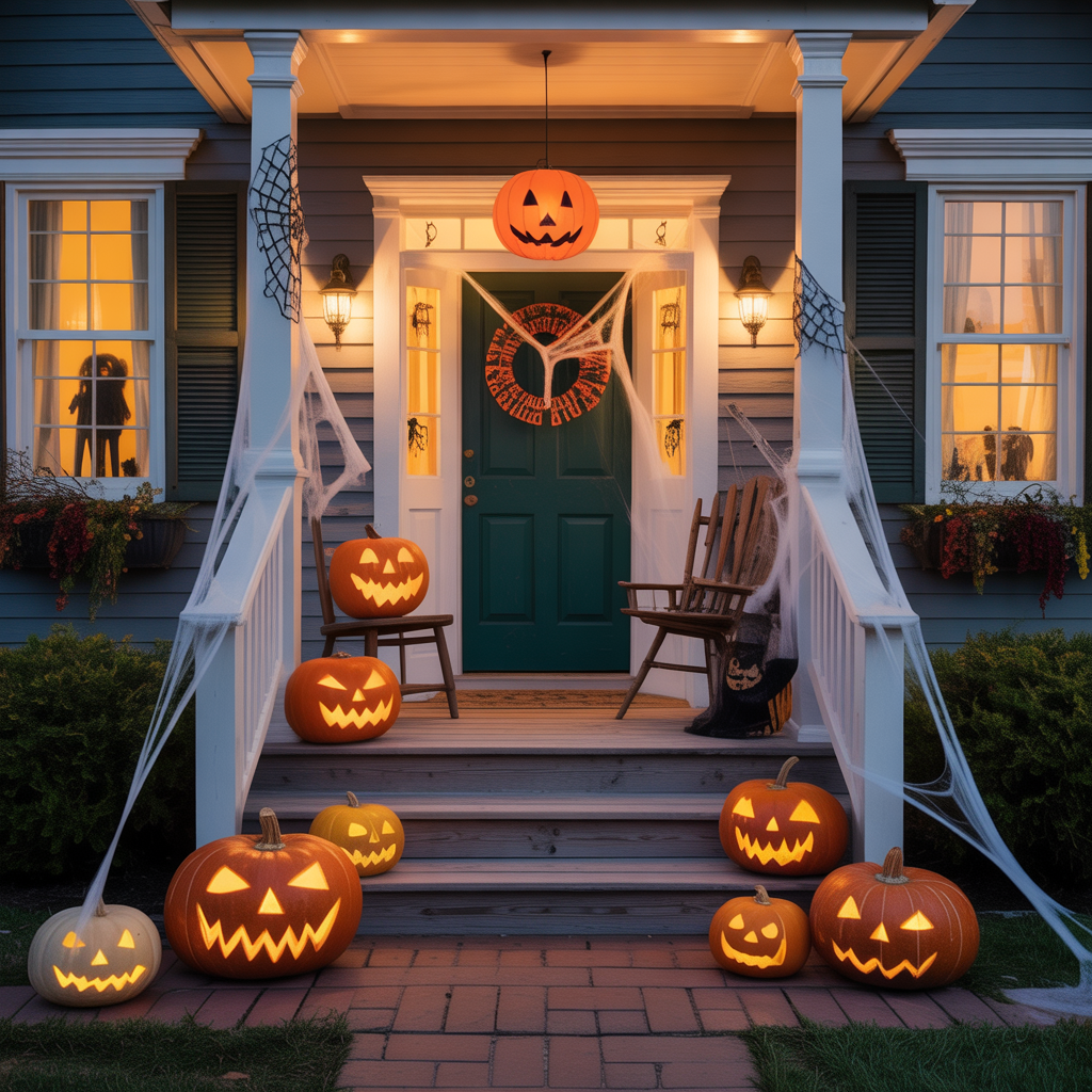 halloween front porch