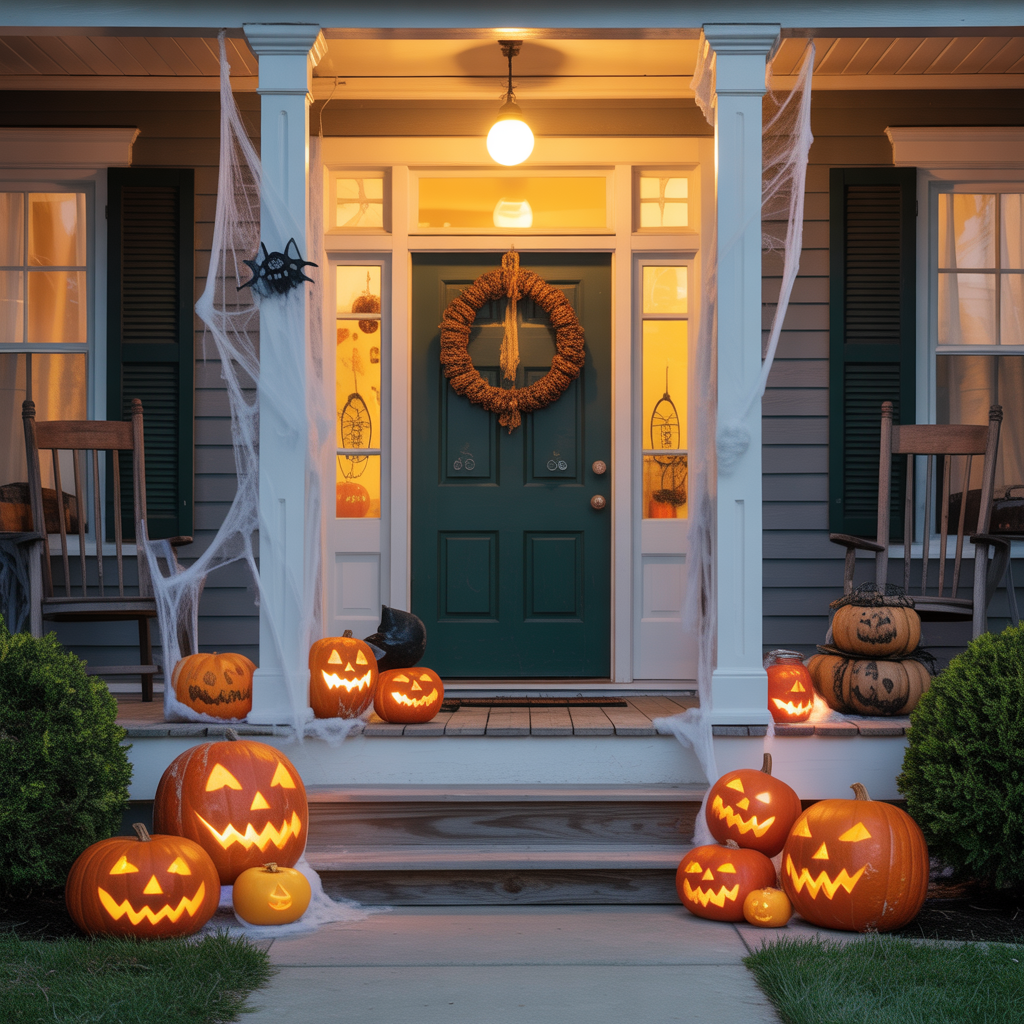 halloween front porch