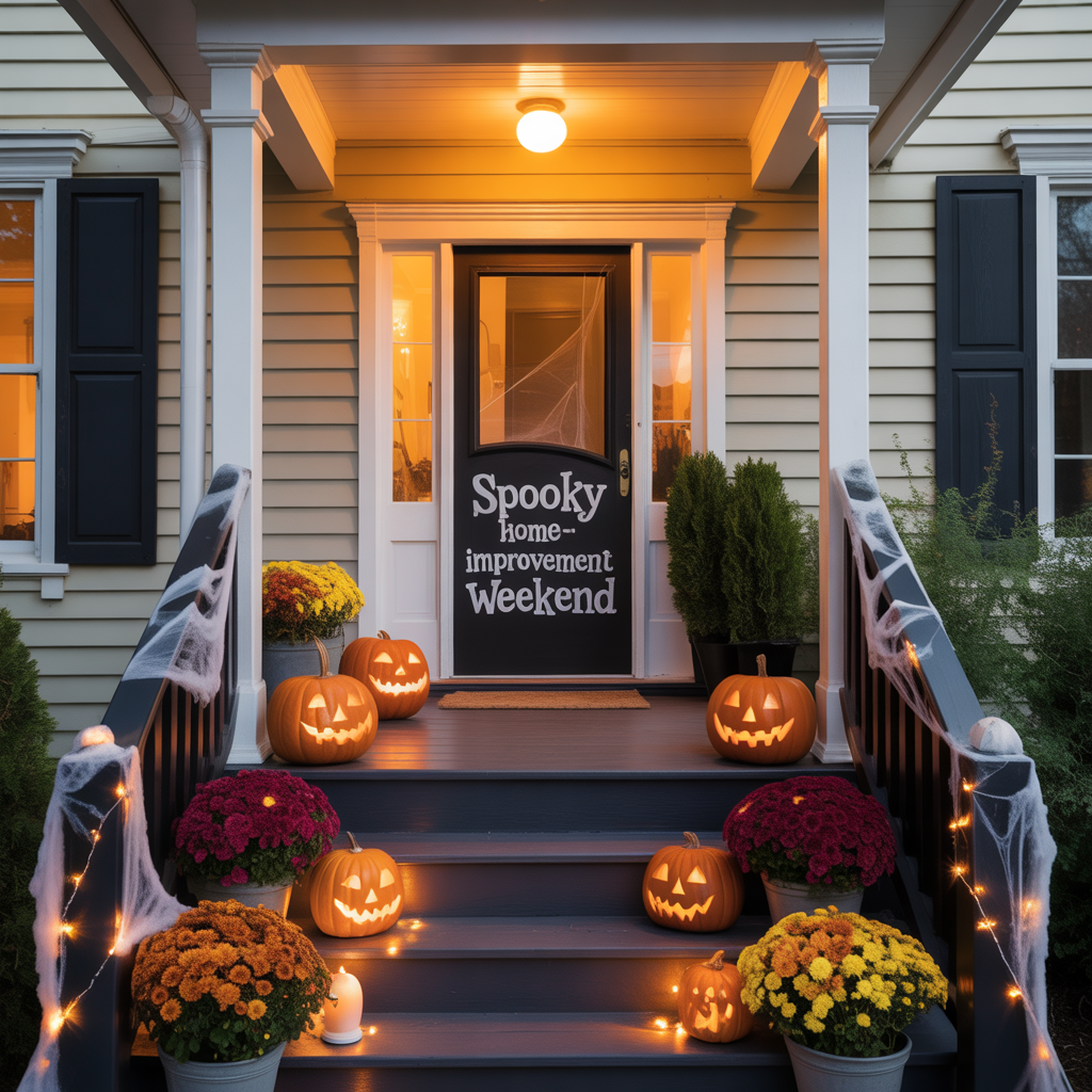 halloween front porch