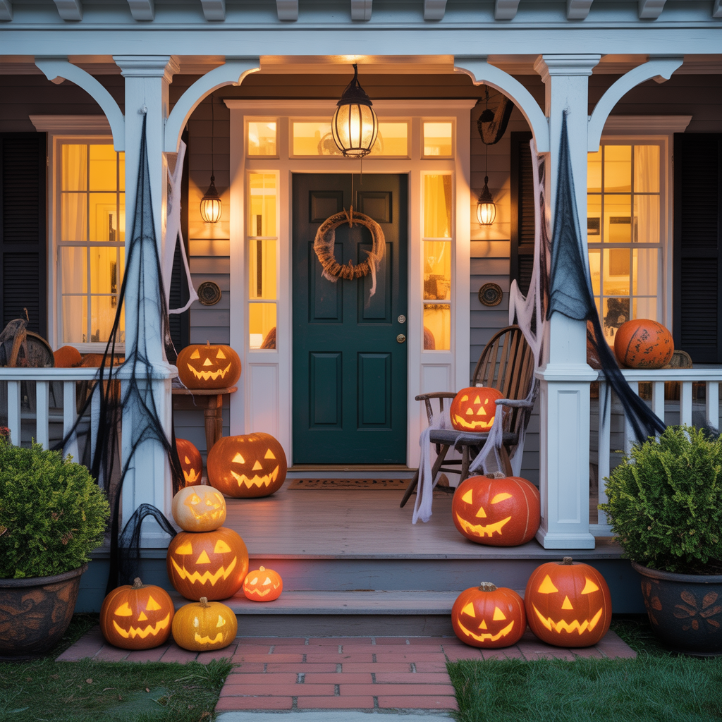 halloween front porch