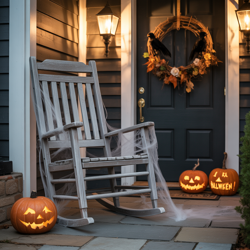 halloween front porch