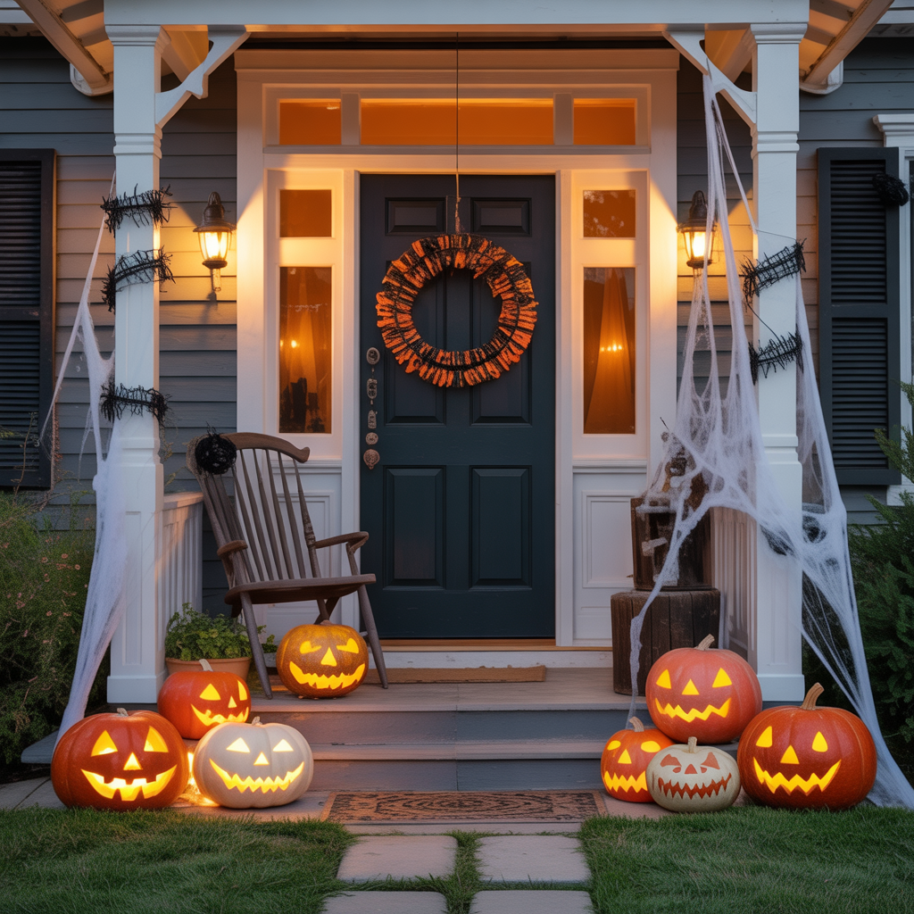 halloween front porch