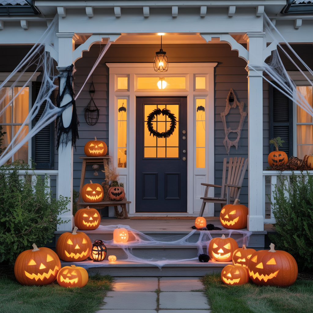 halloween front porch
