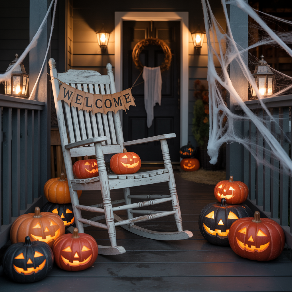 halloween front porch