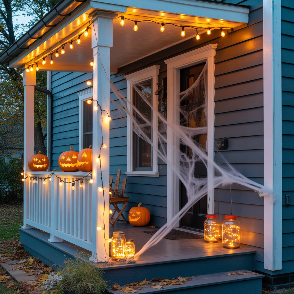 halloween front porch