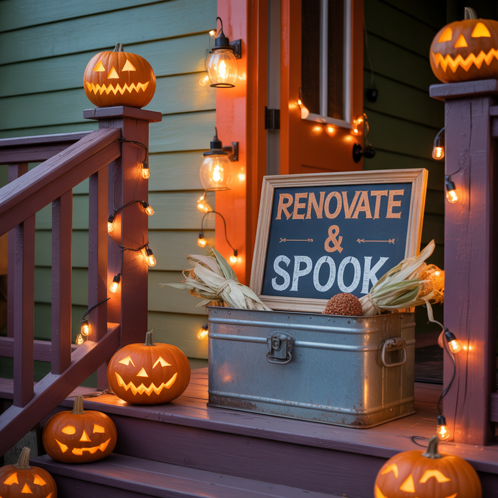 halloween front porch decor