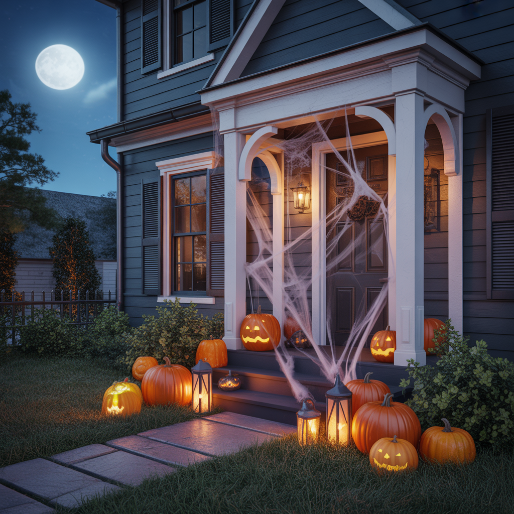 halloween front porch decor