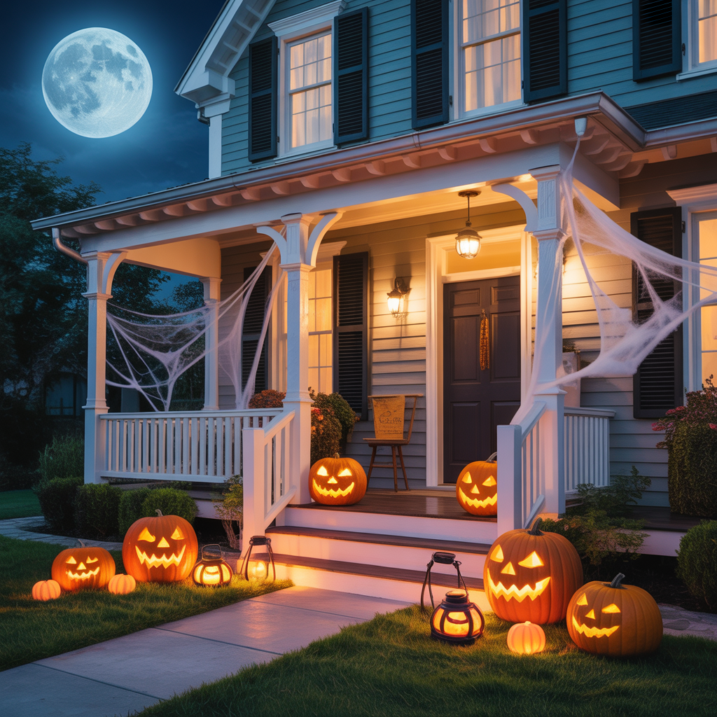 halloween front porch decor