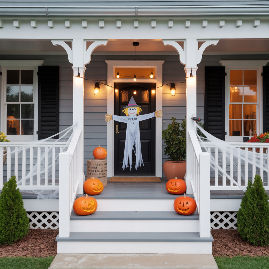 halloween front porch decor