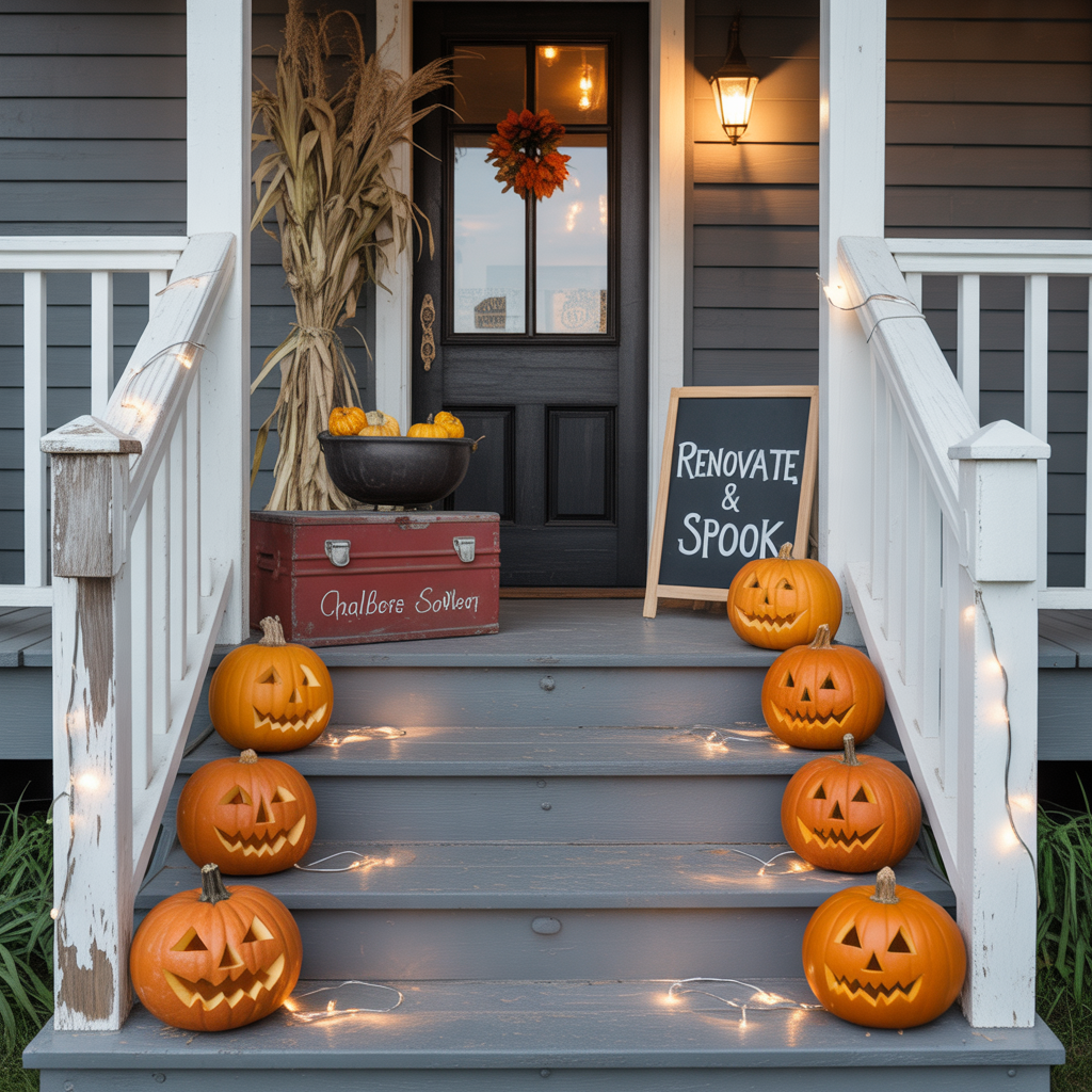 halloween front porch decor