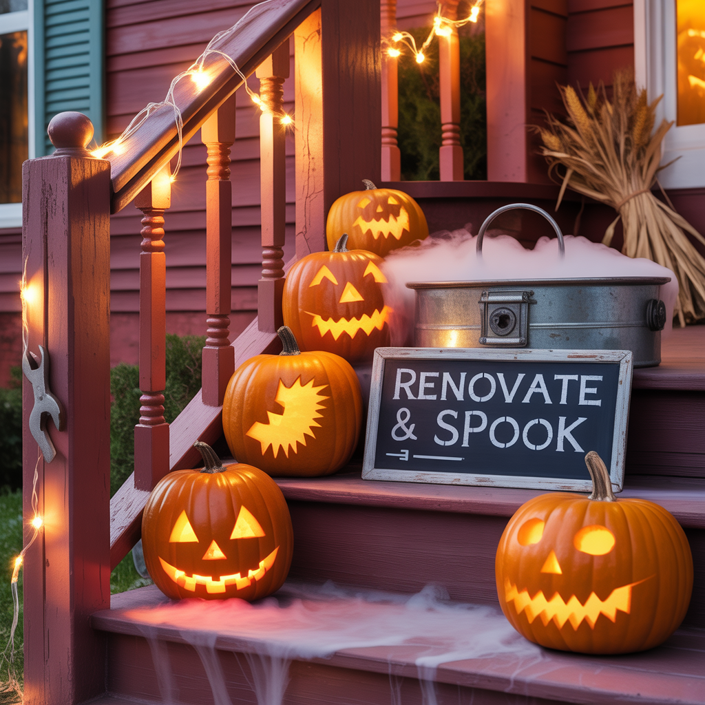 halloween front porch decor