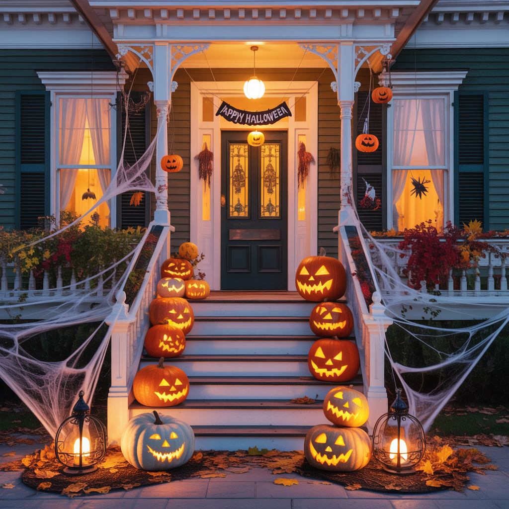 halloween front porch decor