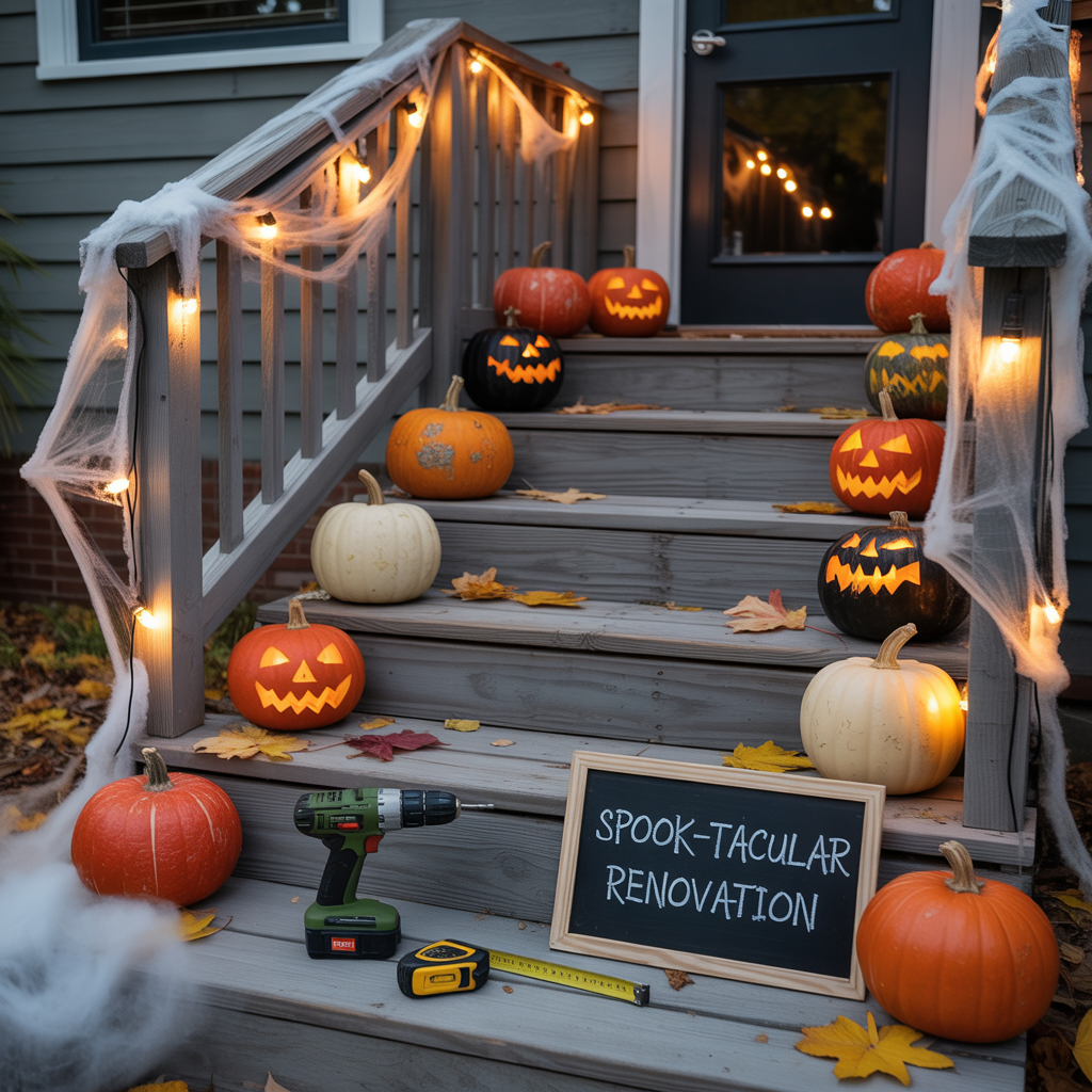 halloween front porch decor