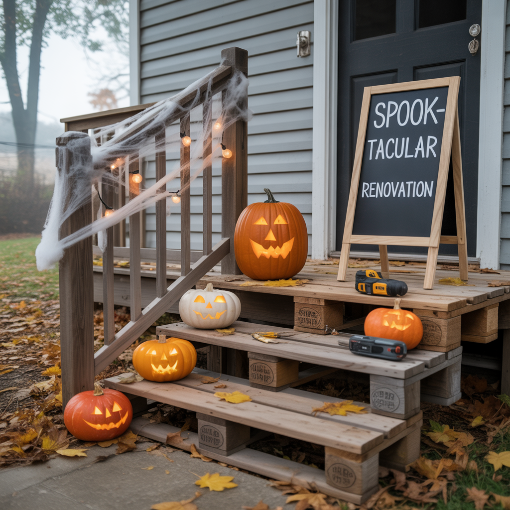 halloween front porch decor