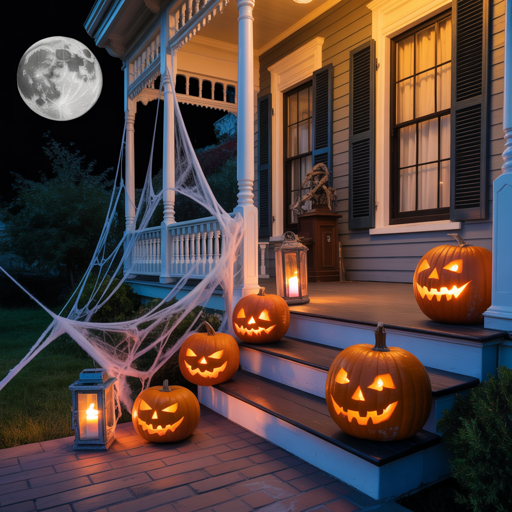 halloween front porch decor