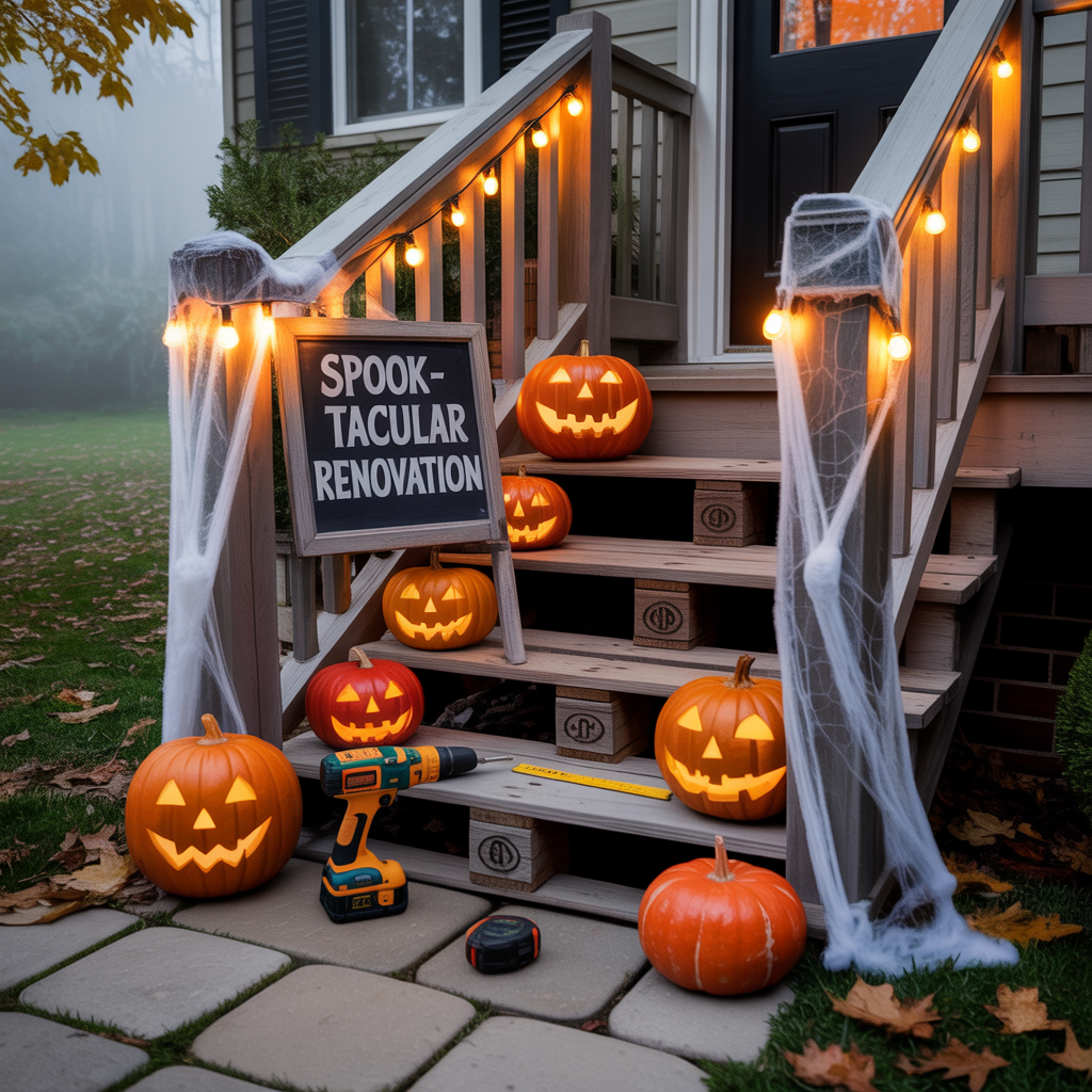halloween front porch decor