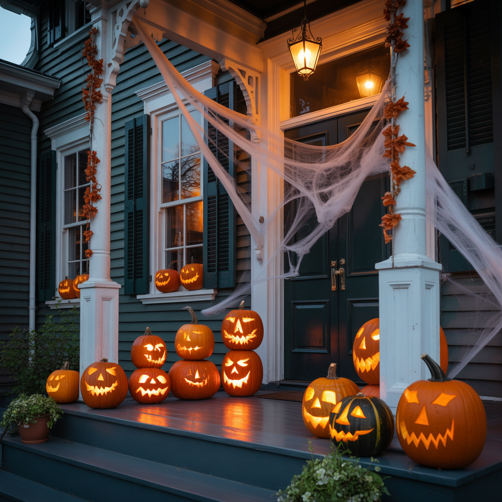 halloween front porch decor