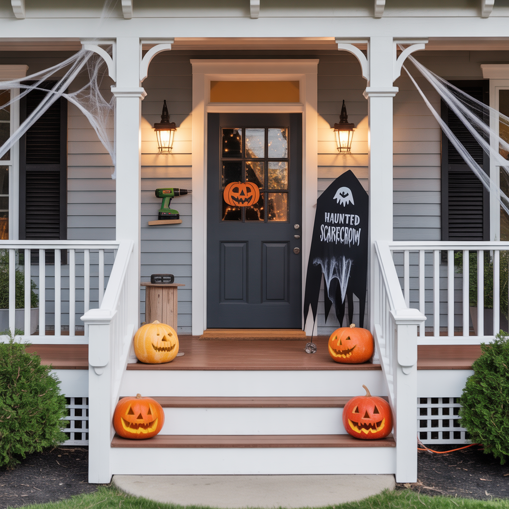 halloween front porch decor