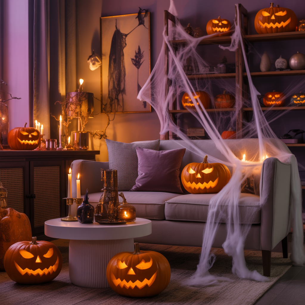 halloween living room