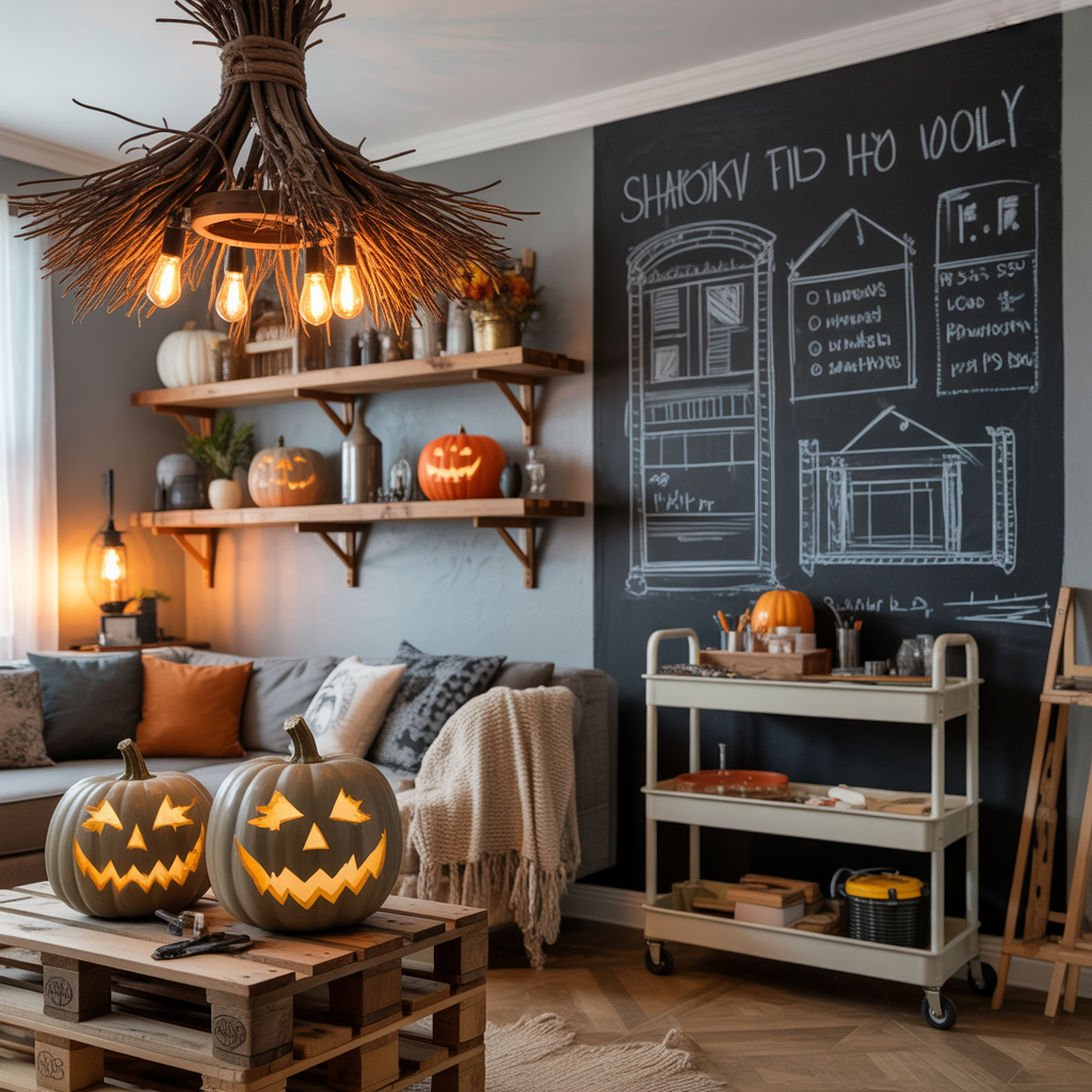 halloween living room