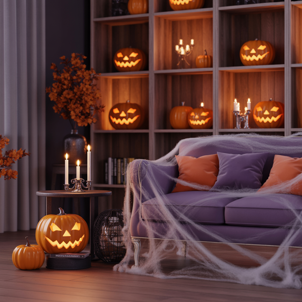 halloween living room