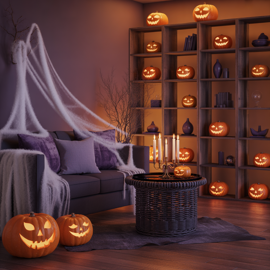 halloween living room