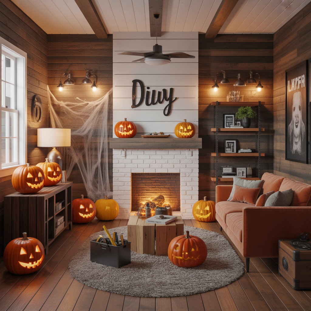 halloween living room