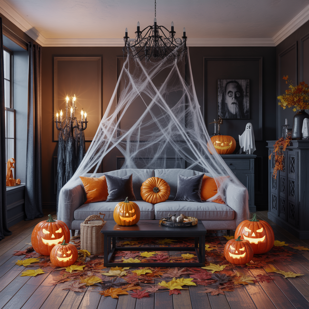 halloween living room decor