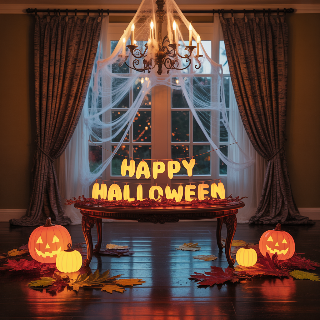 halloween living room decor