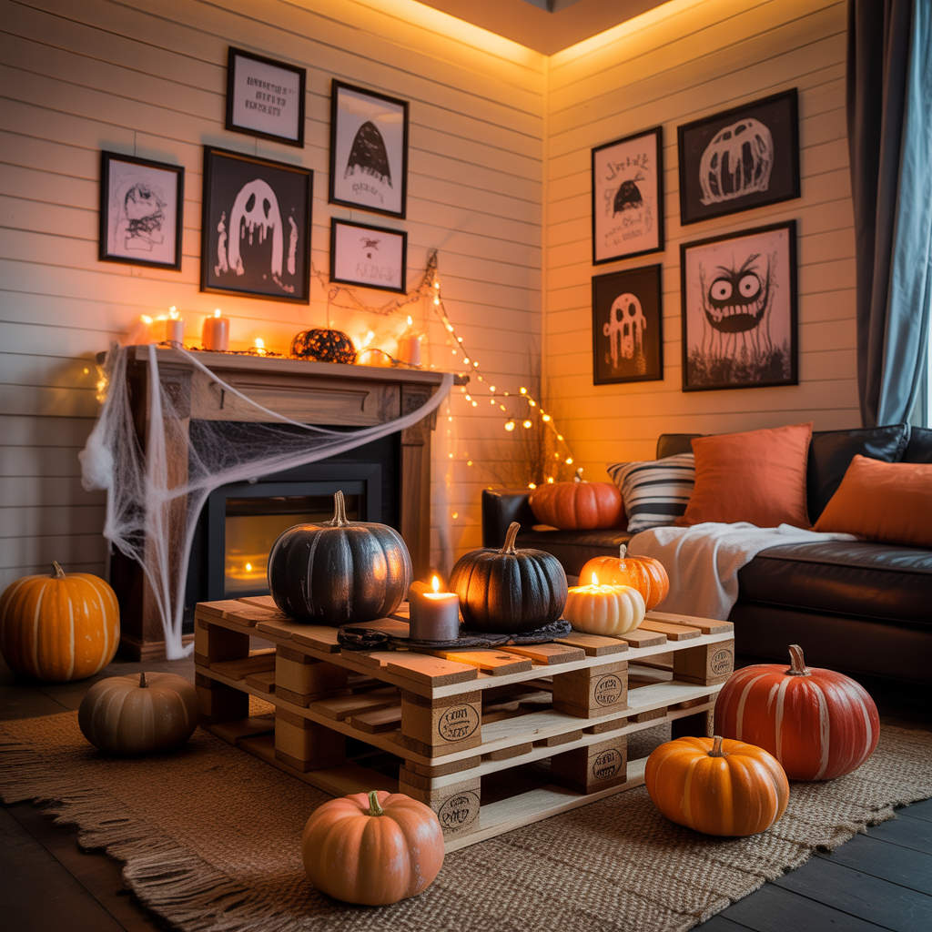 halloween living room decor