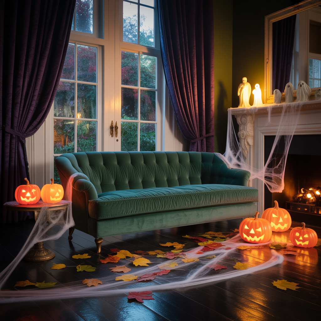 halloween living room decor