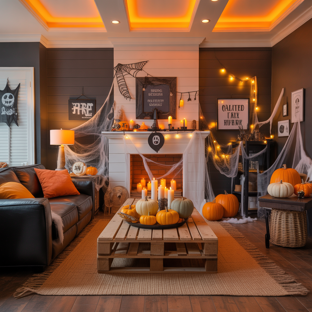halloween living room decor