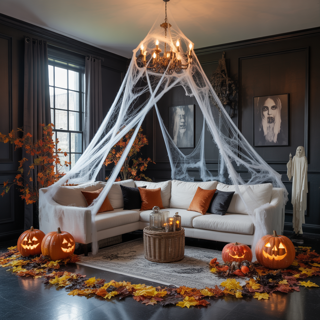 halloween living room decor