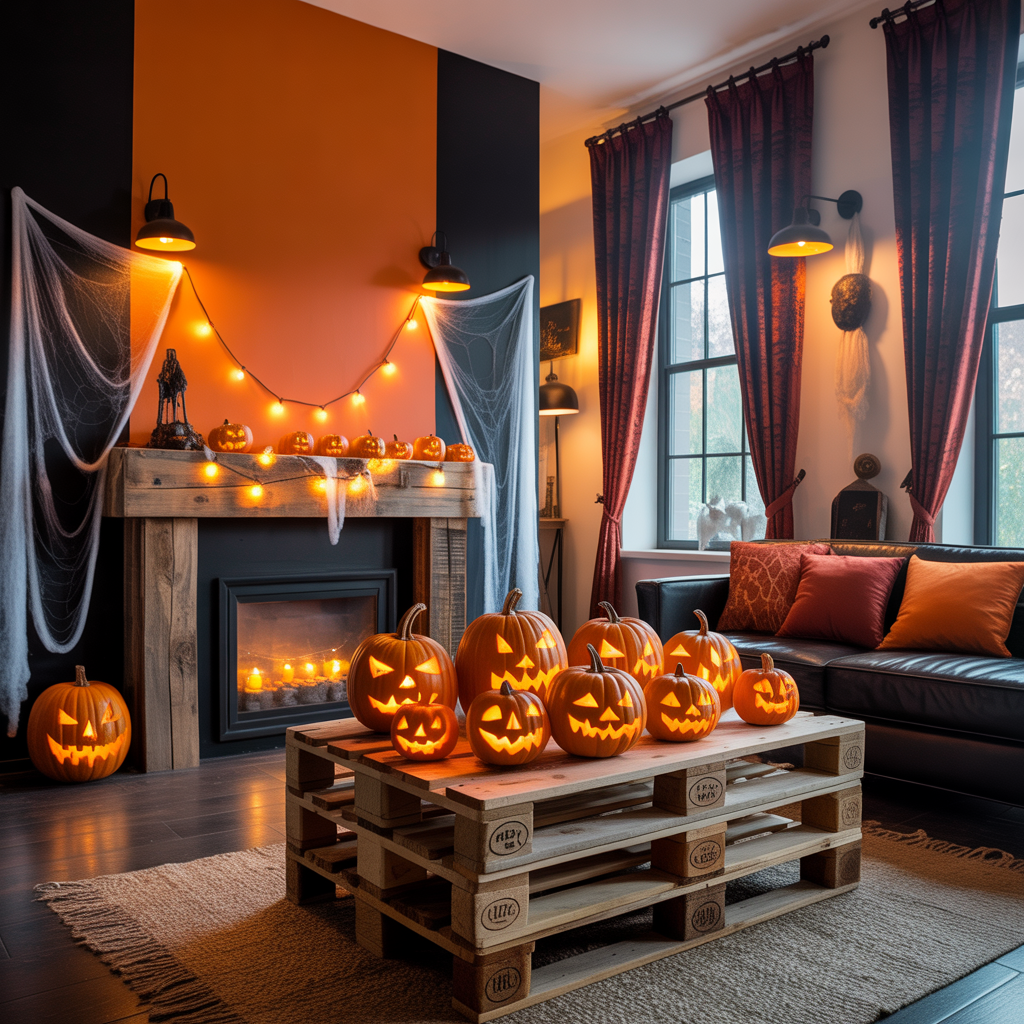 halloween living room decor