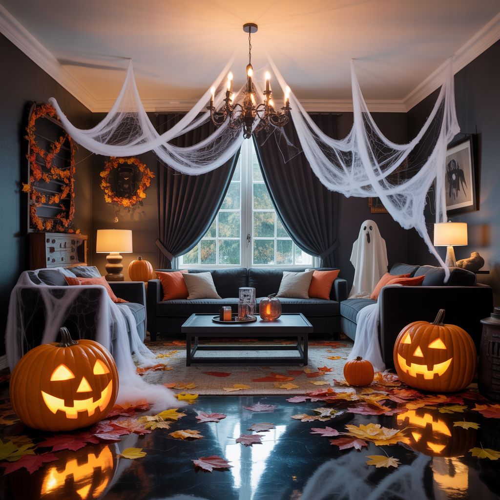 halloween living room decor