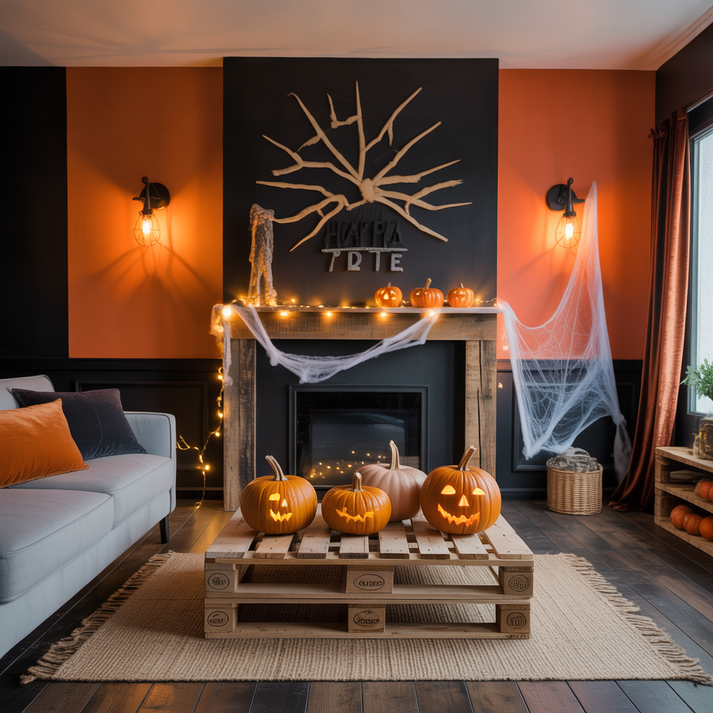halloween living room decor