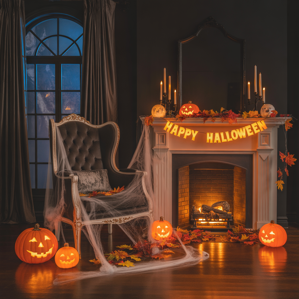 halloween living room decor