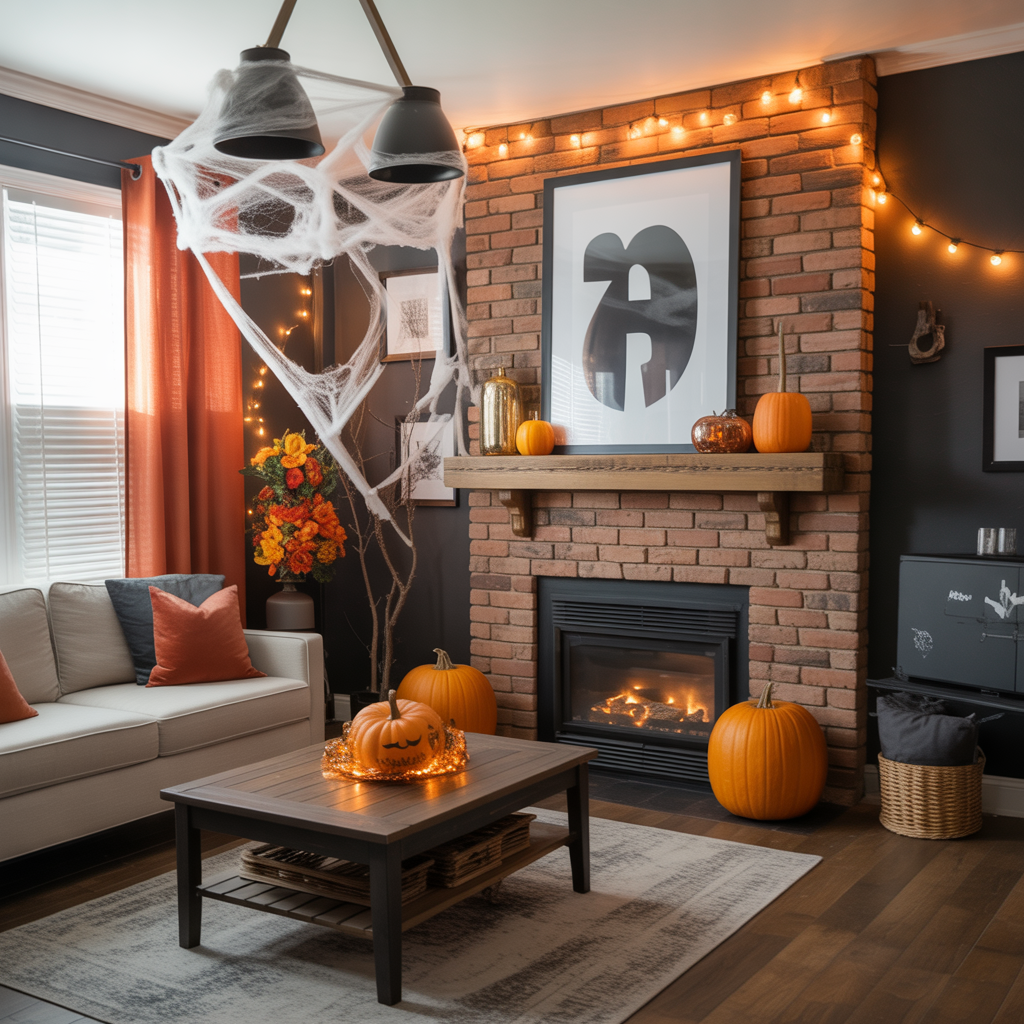 halloween living room decor