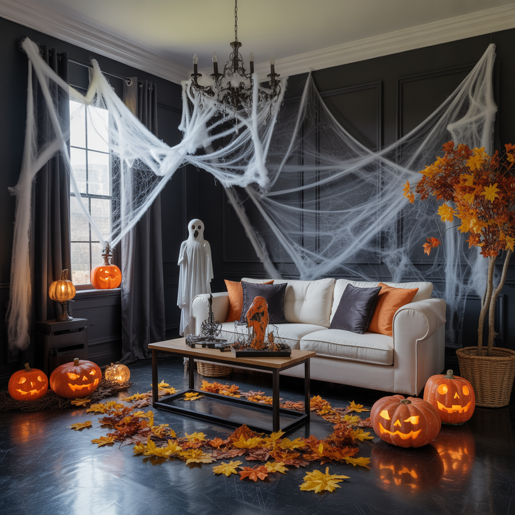 halloween living room decor