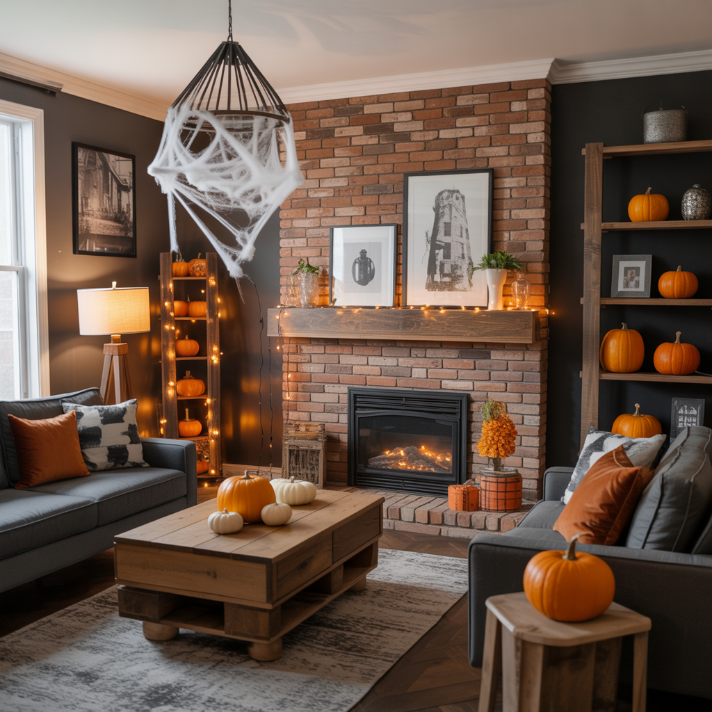 halloween living room decor