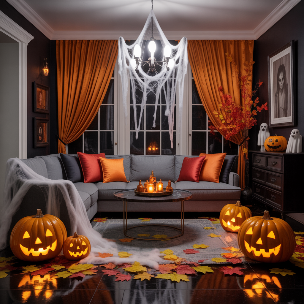 halloween living room decor