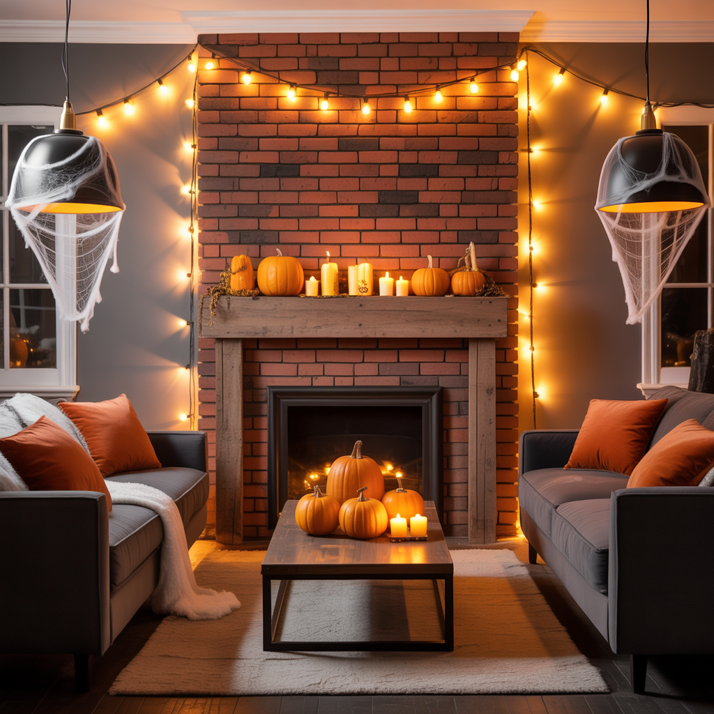 halloween living room decor