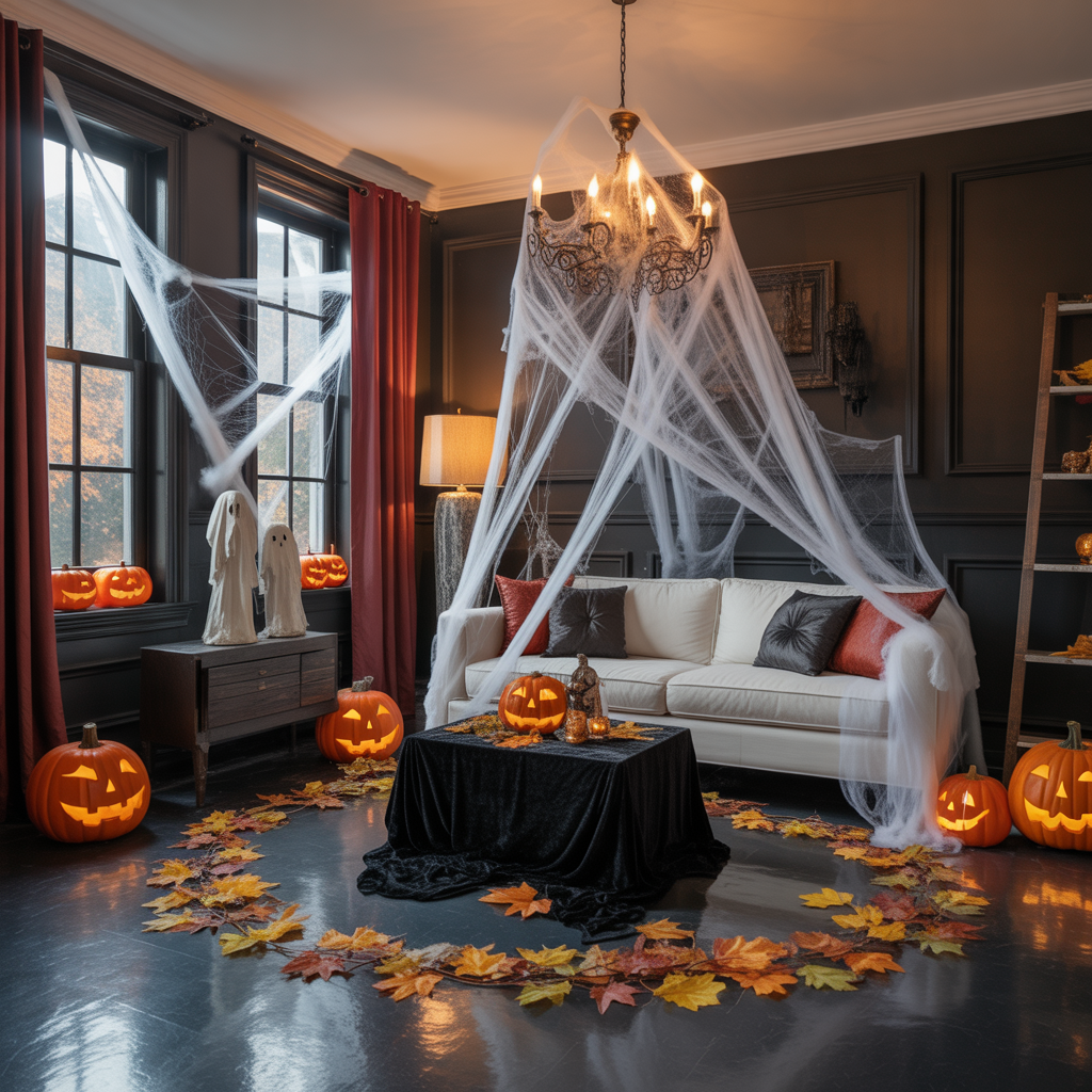 halloween living room decor