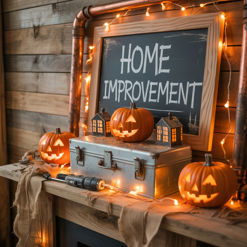 halloween mantle